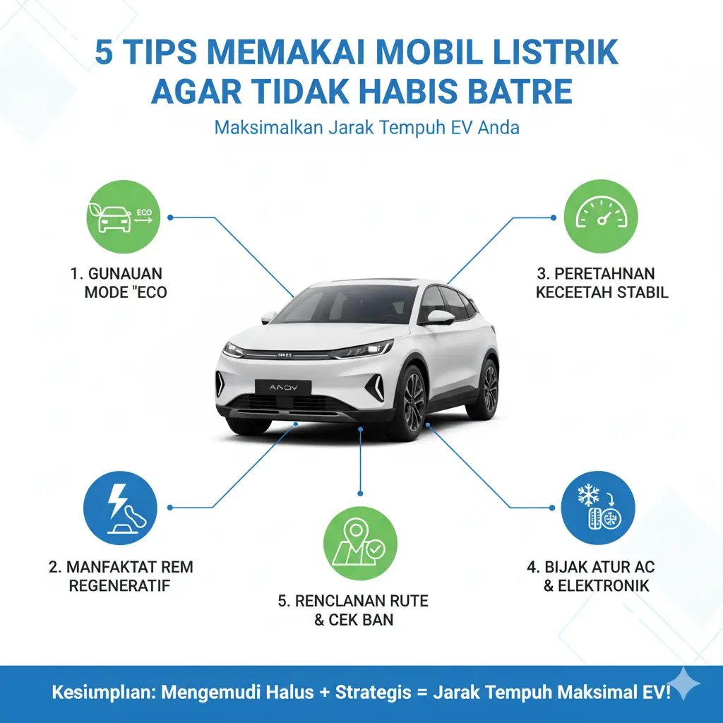 5 Tips Memakai Mobil Listrik